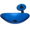 Novatto AZZURRO Glass Vessel Bathroom Sink Set in Matte Black NSFC-S1328031001MB - alternate 2